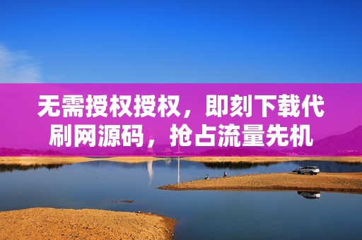 无需授权授权，即刻下载代刷网源码，抢占流量先机