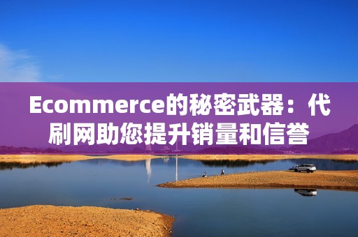 Ecommerce的秘密武器：代刷网助您提升销量和信誉