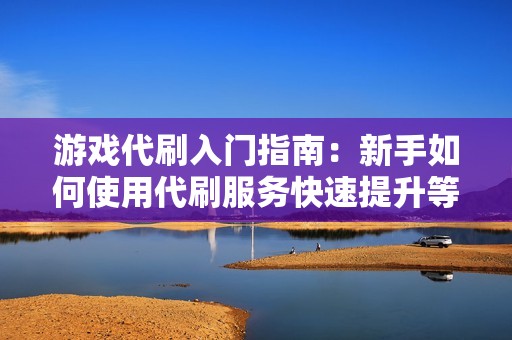 游戏代刷入门指南：新手如何使用代刷服务快速提升等级