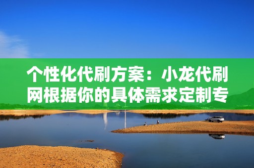 个性化代刷方案：小龙代刷网根据你的具体需求定制专属刷粉计划