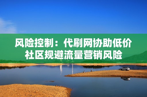 风险控制：代刷网协助低价社区规避流量营销风险