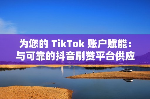 为您的 TikTok 账户赋能：与可靠的抖音刷赞平台供应商建立合作关系