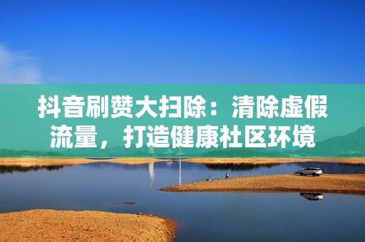 抖音刷赞大扫除：清除虚假流量，打造健康社区环境