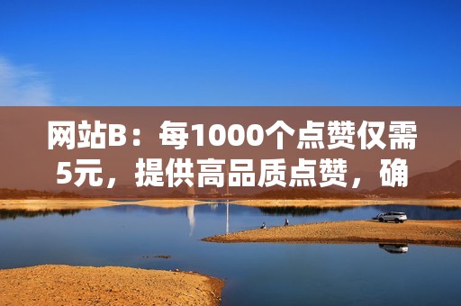 网站B：每1000个点赞仅需5元，提供高品质点赞，确保点赞真实有效。