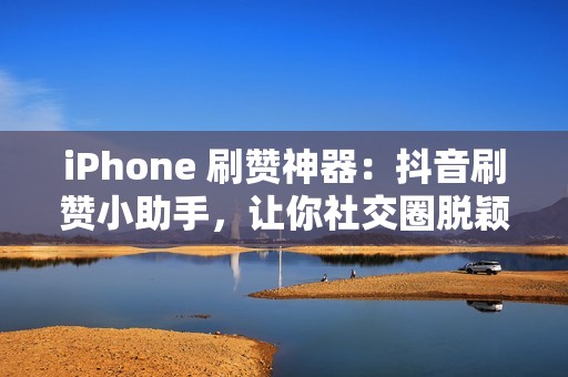 iPhone 刷赞神器：抖音刷赞小助手，让你社交圈脱颖而出