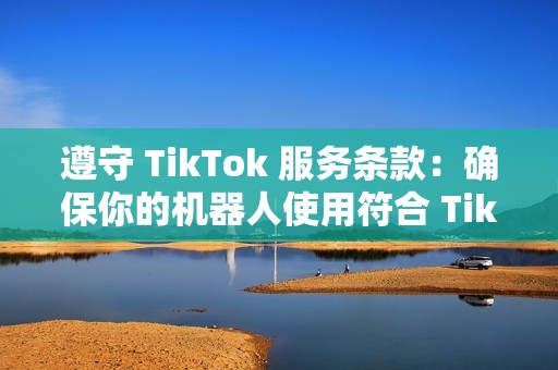 遵守 TikTok 服务条款：确保你的机器人使用符合 TikTok 服务条款的方式。