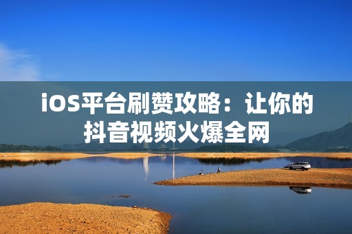 iOS平台刷赞攻略：让你的抖音视频火爆全网