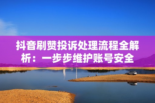 抖音刷赞投诉处理流程全解析：一步步维护账号安全