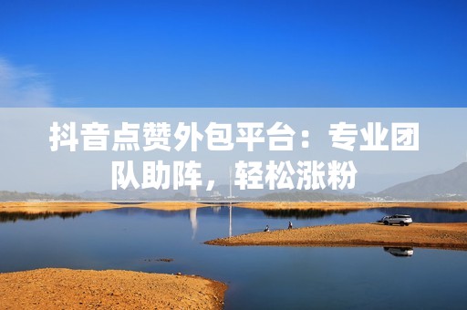 抖音点赞外包平台：专业团队助阵，轻松涨粉