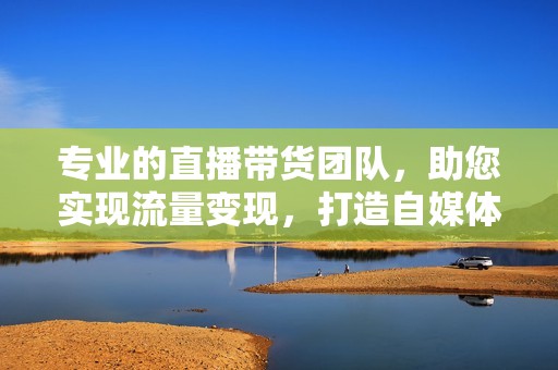 专业的直播带货团队，助您实现流量变现，打造自媒体商业帝国。