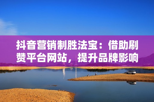 抖音营销制胜法宝：借助刷赞平台网站，提升品牌影响力！