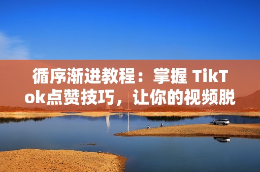 循序渐进教程：掌握 TikTok点赞技巧，让你的视频脱颖而出