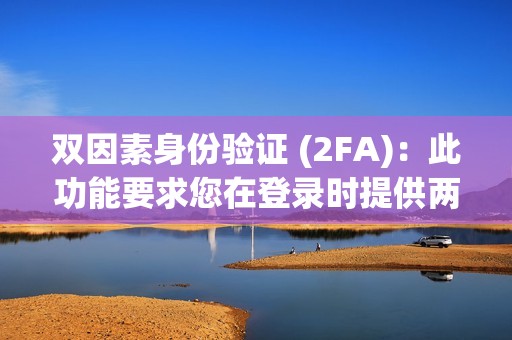 双因素身份验证 (2FA)：此功能要求您在登录时提供两个不同的身份验证因素，例如密码和短信验证码。