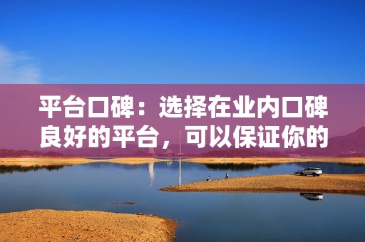 平台口碑：选择在业内口碑良好的平台，可以保证你的账号安全和代刷效果。