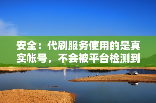 安全：代刷服务使用的是真实帐号，不会被平台检测到作弊行为，因此不会对你的账户造成任何风险。