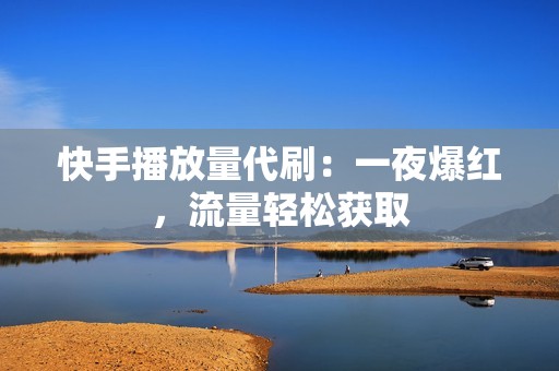 快手播放量代刷：一夜爆红，流量轻松获取