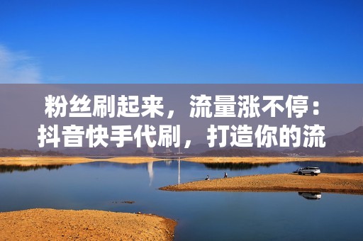 粉丝刷起来，流量涨不停：抖音快手代刷，打造你的流量王国