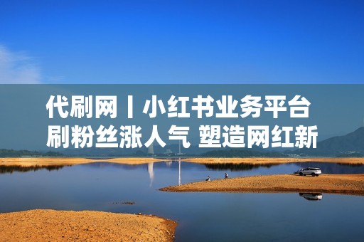 代刷网丨小红书业务平台 刷粉丝涨人气 塑造网红新形象