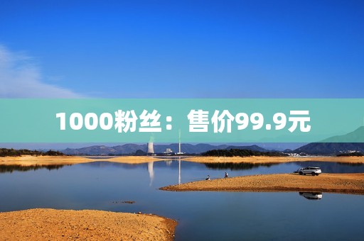 1000粉丝：售价99.9元