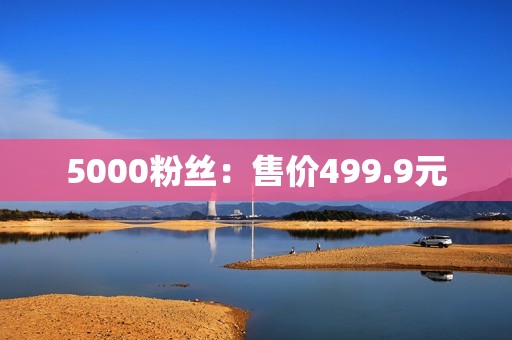 5000粉丝：售价499.9元