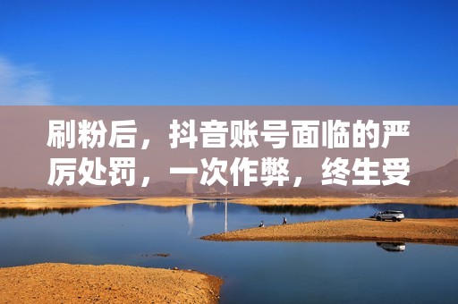 刷粉后，抖音账号面临的严厉处罚，一次作弊，终生受困