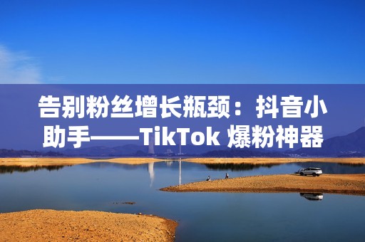 告别粉丝增长瓶颈：抖音小助手——TikTok 爆粉神器