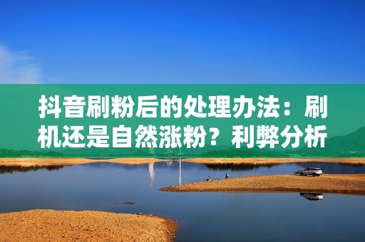 抖音刷粉后的处理办法：刷机还是自然涨粉？利弊分析