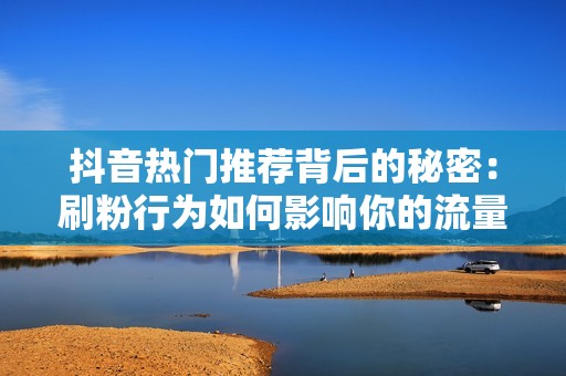 抖音热门推荐背后的秘密：刷粉行为如何影响你的流量与收益