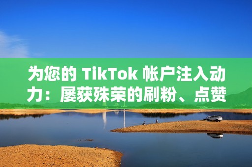 为您的 TikTok 帐户注入动力：屡获殊荣的刷粉、点赞和评论服务