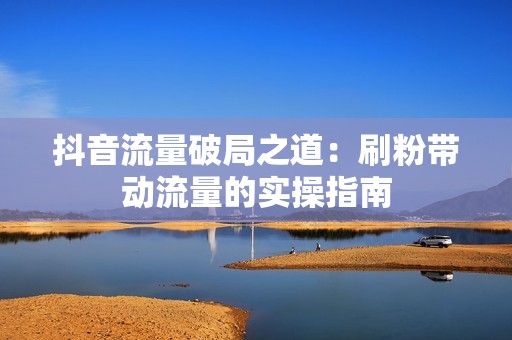 抖音流量破局之道：刷粉带动流量的实操指南