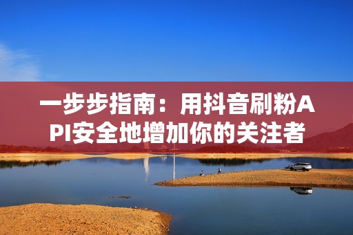 一步步指南：用抖音刷粉API安全地增加你的关注者