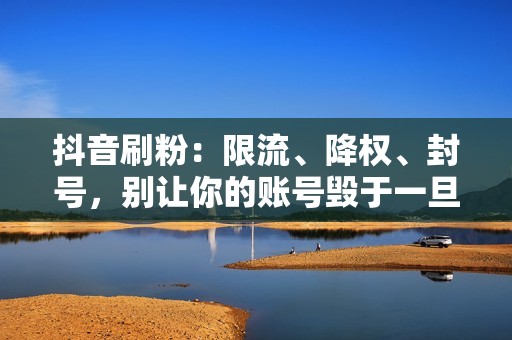 抖音刷粉：限流、降权、封号，别让你的账号毁于一旦