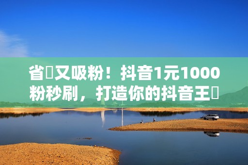 省錢又吸粉！抖音1元1000粉秒刷，打造你的抖音王國