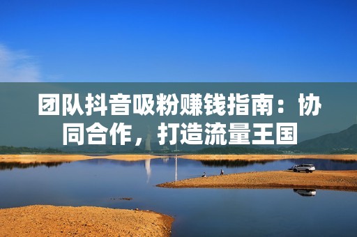 团队抖音吸粉赚钱指南：协同合作，打造流量王国