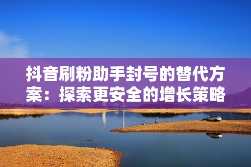 抖音刷粉助手封号的替代方案：探索更安全的增长策略