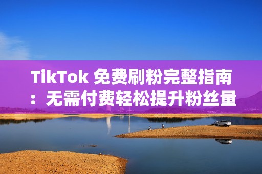 TikTok 免费刷粉完整指南：无需付费轻松提升粉丝量