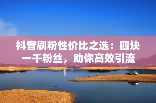 抖音刷粉性价比之选：四块一千粉丝，助你高效引流