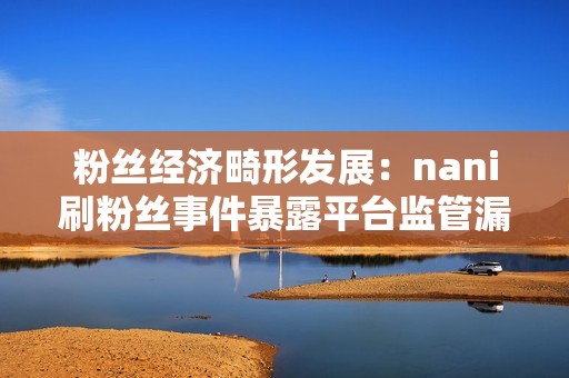 粉丝经济畸形发展：nani刷粉丝事件暴露平台监管漏洞