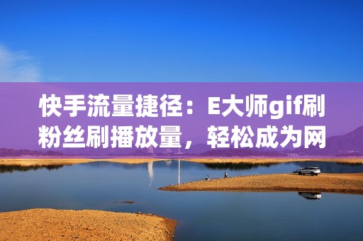 快手流量捷径：E大师gif刷粉丝刷播放量，轻松成为网络红人