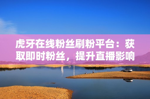 虎牙在线粉丝刷粉平台：获取即时粉丝，提升直播影响力