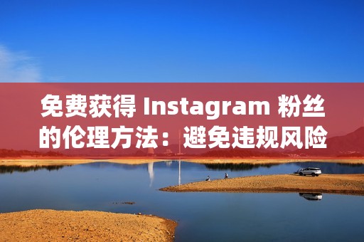 免费获得 Instagram 粉丝的伦理方法：避免违规风险，维持真实参与度