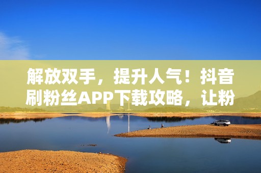 解放双手，提升人气！抖音刷粉丝APP下载攻略，让粉丝增长不再困难