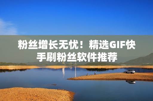 粉丝增长无忧！精选GIF快手刷粉丝软件推荐