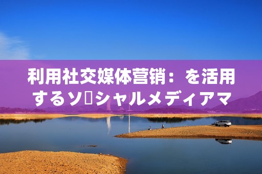 利用社交媒体营销：を活用するソーシャルメディアマーケティングを活用する（活用社交媒體營銷）