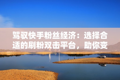 驾驭快手粉丝经济：选择合适的刷粉双击平台，助你变现粉丝价值