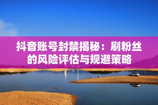 抖音账号封禁揭秘：刷粉丝的风险评估与规避策略