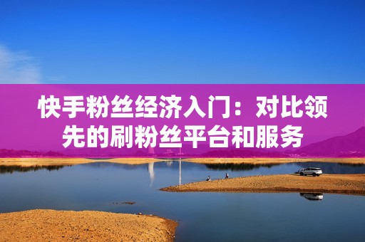 快手粉丝经济入门：对比领先的刷粉丝平台和服务