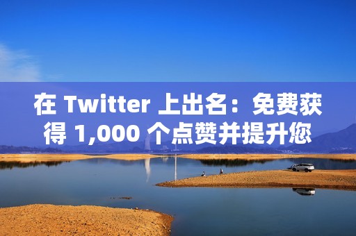 在 Twitter 上出名：免费获得 1,000 个点赞并提升您的影响力