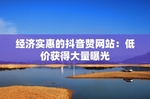 经济实惠的抖音赞网站：低价获得大量曝光