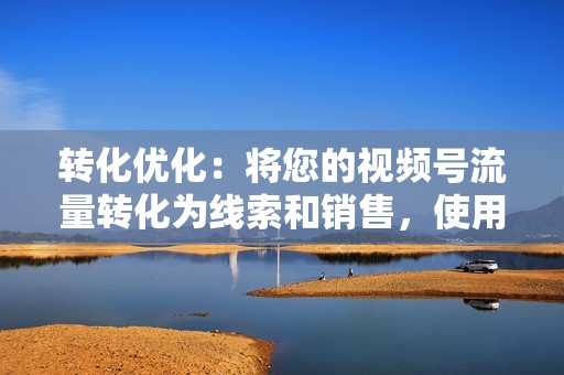 转化优化：将您的视频号流量转化为线索和销售，使用号召性用语、落地页面和电子邮件营销。